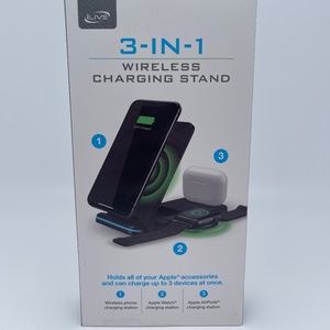 iLive 3-in-1 Wireless Charging Stand